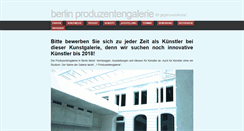 Desktop Screenshot of berlin-produzentengalerie.de